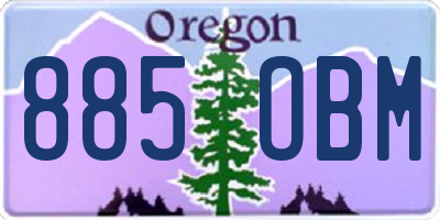 OR license plate 885OBM