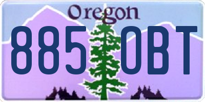 OR license plate 885OBT