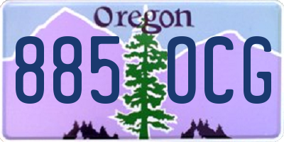 OR license plate 885OCG