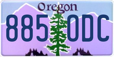 OR license plate 885ODC