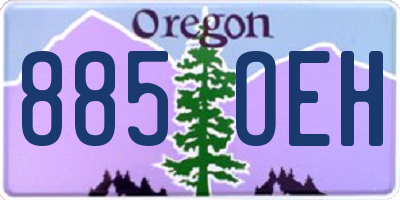 OR license plate 885OEH