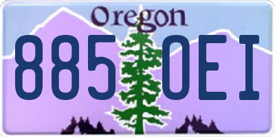 OR license plate 885OEI