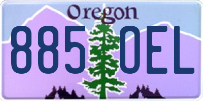 OR license plate 885OEL