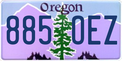 OR license plate 885OEZ