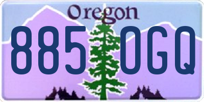 OR license plate 885OGQ