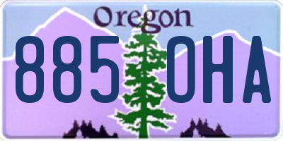 OR license plate 885OHA