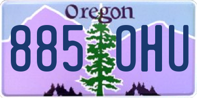 OR license plate 885OHU