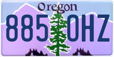 OR license plate 885OHZ