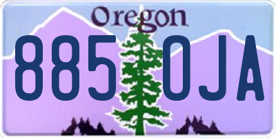 OR license plate 885OJA