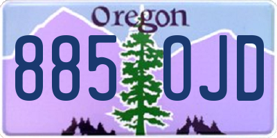 OR license plate 885OJD