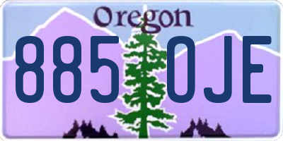 OR license plate 885OJE