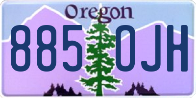 OR license plate 885OJH