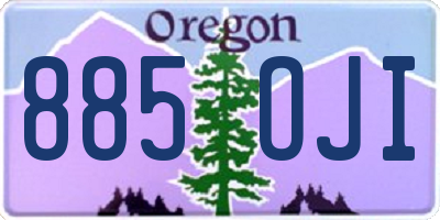 OR license plate 885OJI