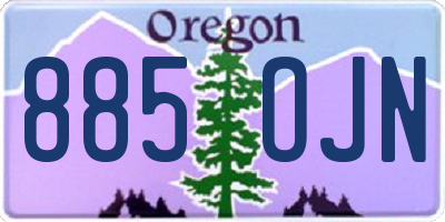 OR license plate 885OJN