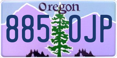 OR license plate 885OJP