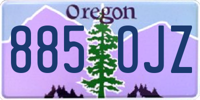 OR license plate 885OJZ