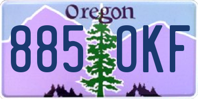 OR license plate 885OKF