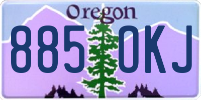 OR license plate 885OKJ