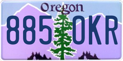 OR license plate 885OKR