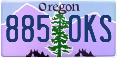 OR license plate 885OKS