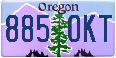 OR license plate 885OKT