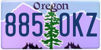 OR license plate 885OKZ