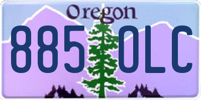 OR license plate 885OLC