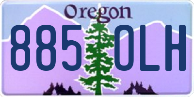 OR license plate 885OLH