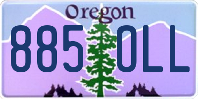 OR license plate 885OLL