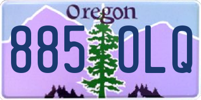 OR license plate 885OLQ