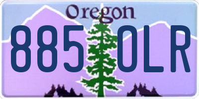 OR license plate 885OLR