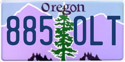 OR license plate 885OLT