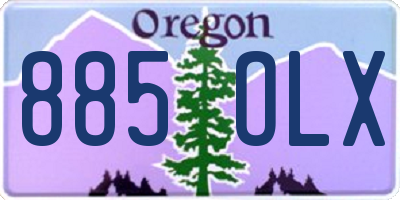 OR license plate 885OLX