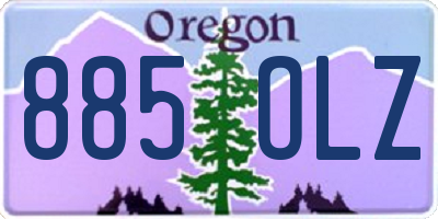 OR license plate 885OLZ