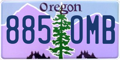 OR license plate 885OMB
