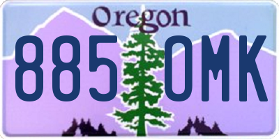 OR license plate 885OMK