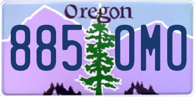 OR license plate 885OMO