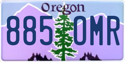 OR license plate 885OMR