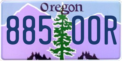 OR license plate 885OOR