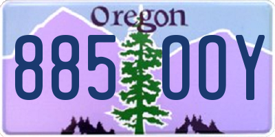 OR license plate 885OOY