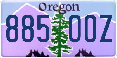 OR license plate 885OOZ