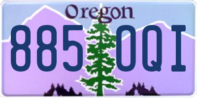 OR license plate 885OQI