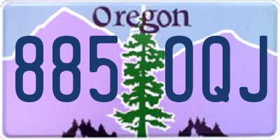OR license plate 885OQJ