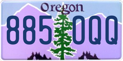 OR license plate 885OQQ
