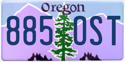 OR license plate 885OST