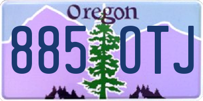 OR license plate 885OTJ