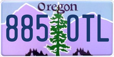 OR license plate 885OTL