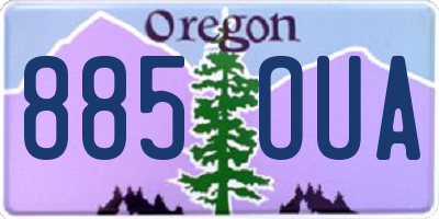 OR license plate 885OUA