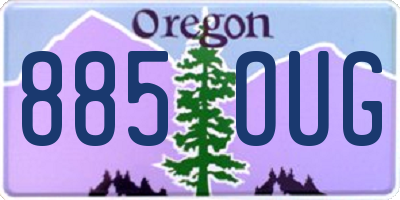 OR license plate 885OUG