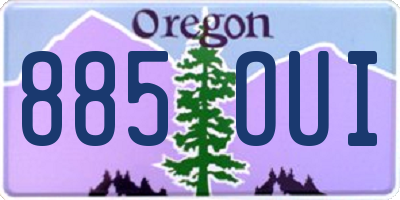 OR license plate 885OUI